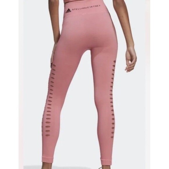 ADIDAS Women's Stella McCartney True Purpose Training Tights Easy Pink size S - Picture 2 of 15